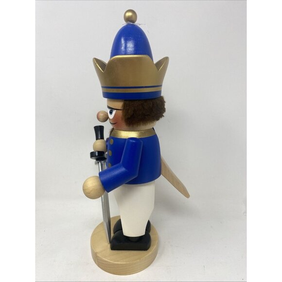 Steinbach German 12” Wooden Nutcracker Chubby Bavarian King With Sword S1377 - Picture 2 of 10